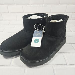 Universal Threads Women's May Boots Size 9 Black Suede Booties New In Box boots